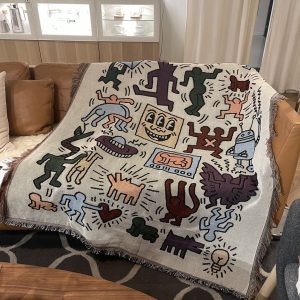 Couch Blanket（Graffiti Print）