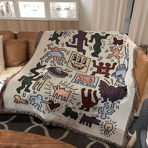 Couch Blanket（Graffiti Print）
